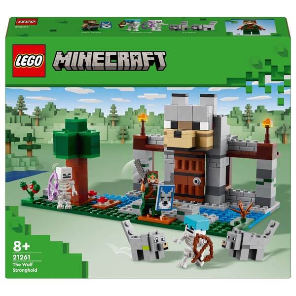 LEGO Minecraft 21261 The Wolf Stronghold Set | Smyths Toys Ireland