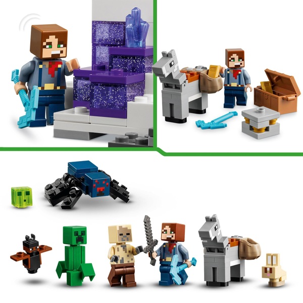 LEGO Minecraft 21263 The Badlands Mineshaft Set | Smyths Toys UK