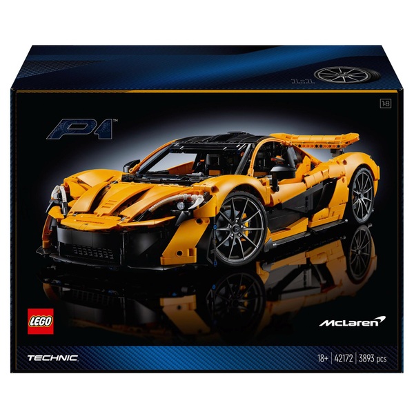 LEGO Technic 42172 McLaren P1 Model Car Set for Adults Smyths Toys UK