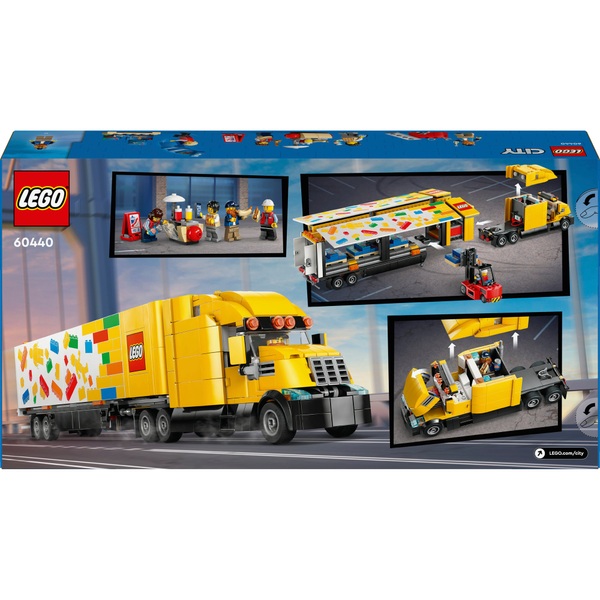 LEGO City 60440 Trucks Yellow Delivery Truck Set Smyths Toys UK