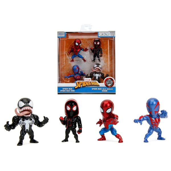 Marvel Spider-man 4 Pack Die-cast Figures 