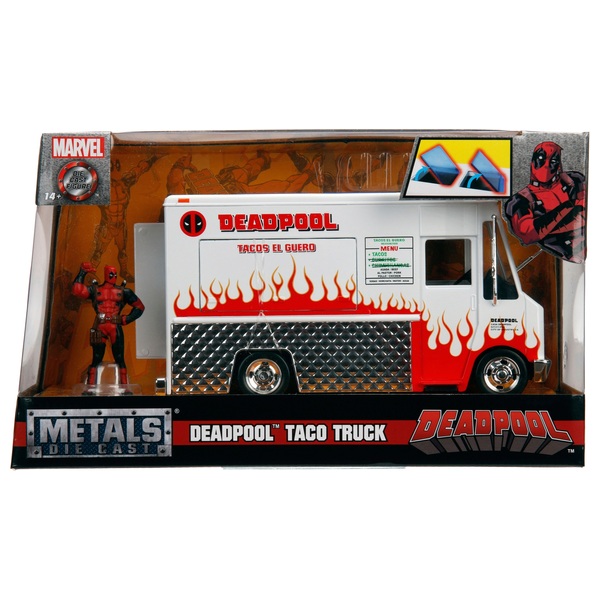 1 24 Marvel Deadpool Taco Truck Set