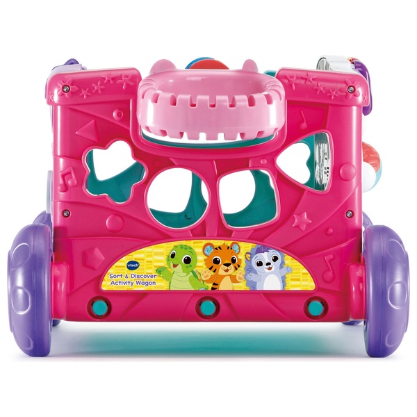 VTech Sort & Discover Activity Wagon Pink | Smyths Toys UK