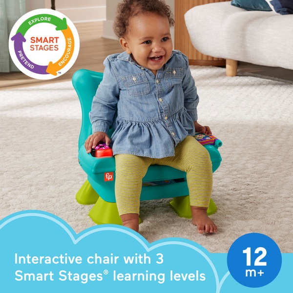 Fisher-Price Laugh & Learn Smart Stages Chair Teal | Smyths Toys UK