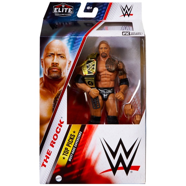 WWE Elite Collection Top Picks The Rock Action Figure Smyths Toys UK