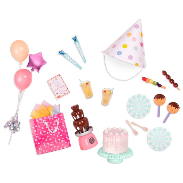 Our Generation Birthday Party Sweet Celebration Accessory Set