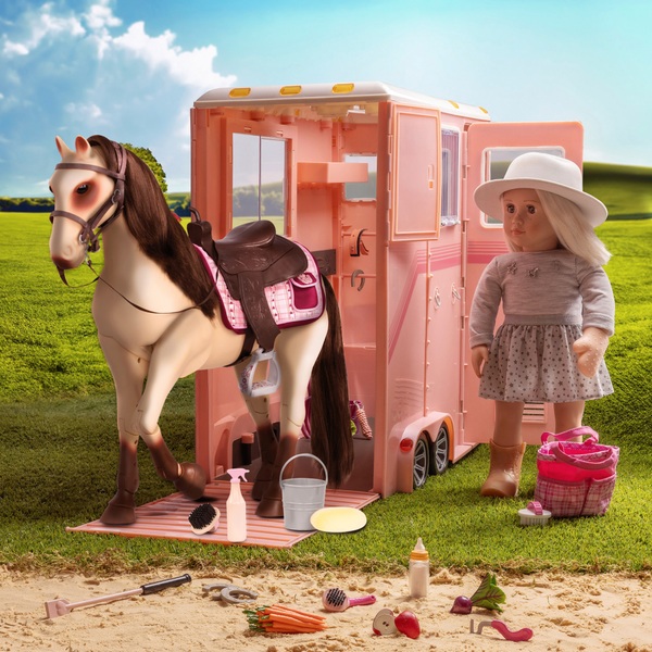 Our Generation Horses Mane Attraction Horse Trailer and Accessories Playset