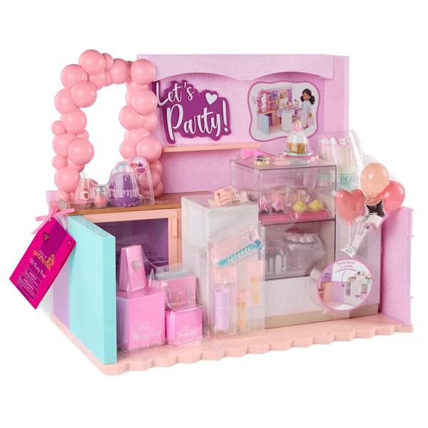 Our Generation Birthday Party Shop and Accessories Playset