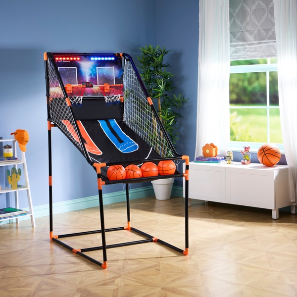 Double Shot Basketball Arcade Game with LED Lights Smyths Toys UK