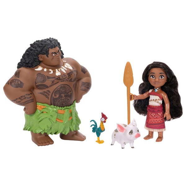 Disney Moana 2 Dolls Petite Storytelling Moana and Maui Voyager Set Smyths Toys UK