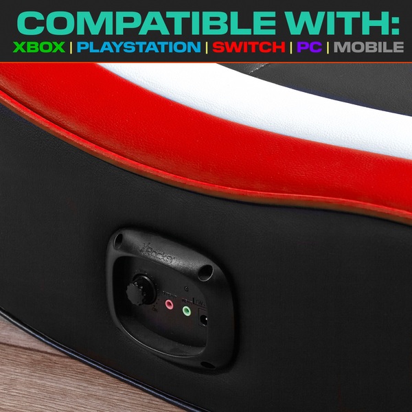 X Rocker Orbit 2.0 Audio Floor Rocker Gaming Chair Red Smyths Toys