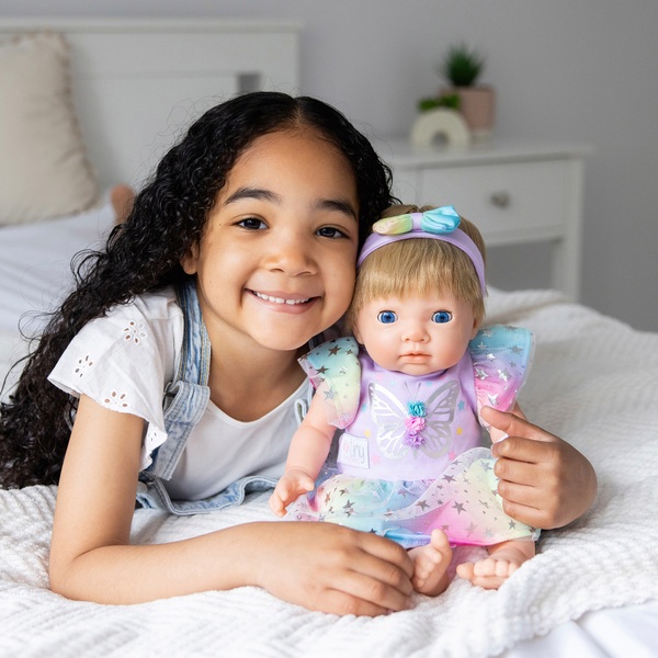 Tiny Treasures Baby Doll Clothes Butterfly Dress Outfit 44cm | Smyths ...