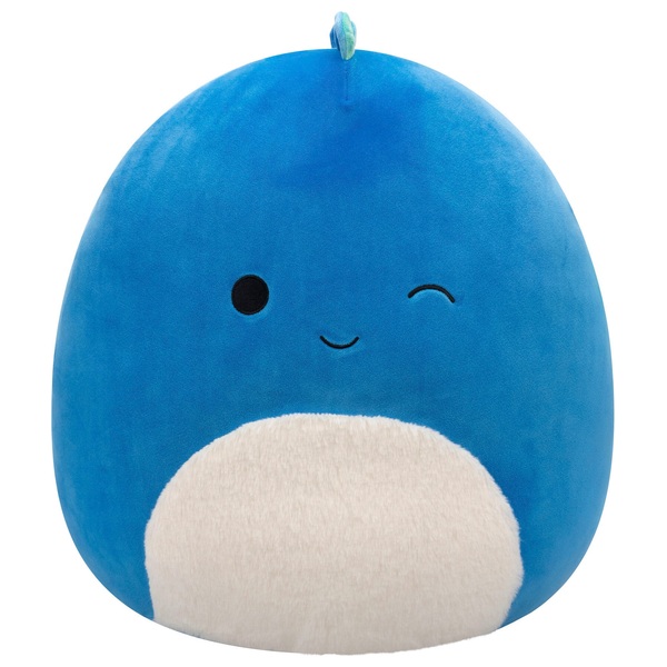 Original Squishmallows 40cm Brody the Winking Dark Blue Dino | Smyths ...