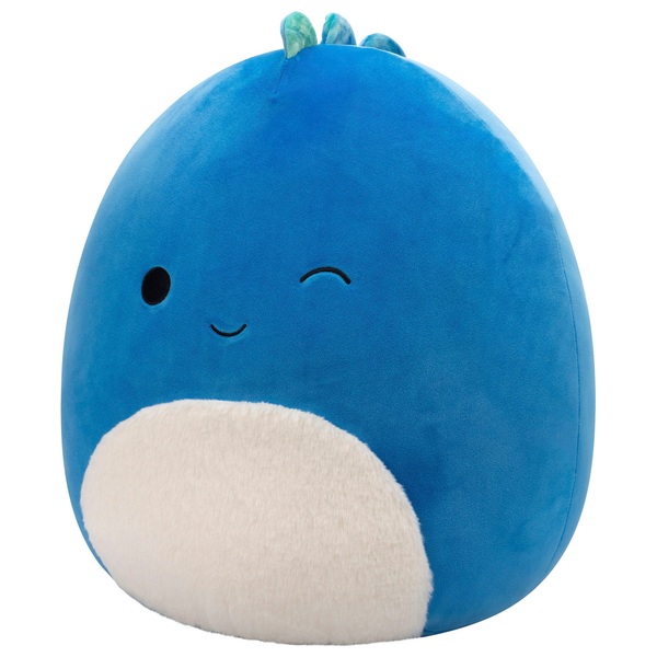 Original Squishmallows 40cm Brody the Winking Dark Blue Dino | Smyths ...