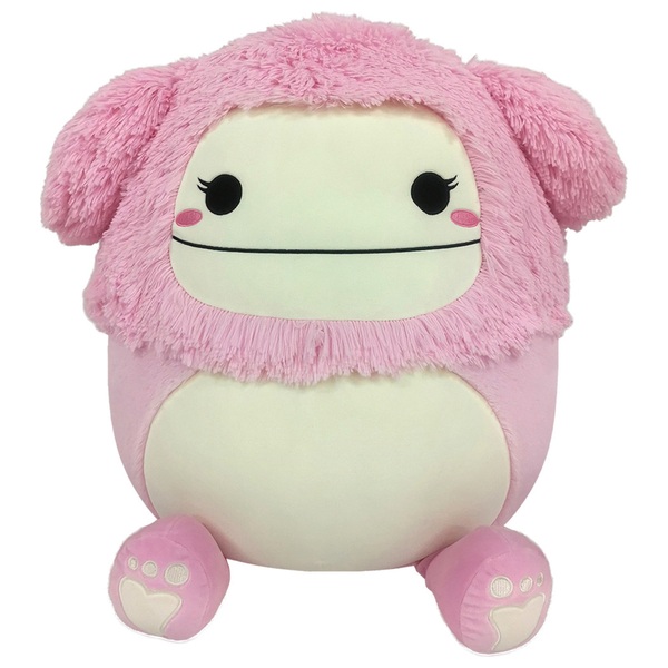 Original Squishmallows Fuzz-A-Mallows Plush Brina the Pink Bigfoot 50cm ...