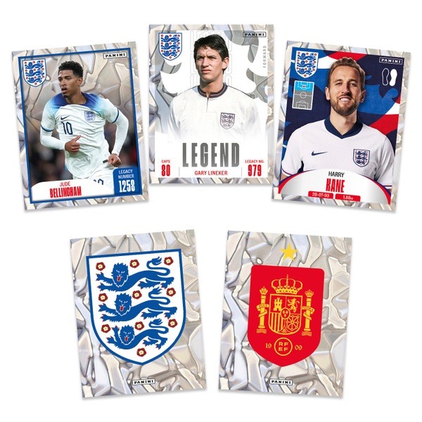 Panini England 2024 Tournament Edition Sticker Collection Packs ...