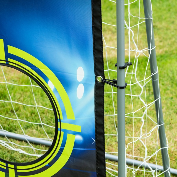 6 x 4ft 2in1 Metal Football Goal with Target Panel Smyths Toys UK
