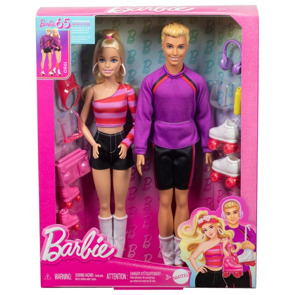 Barbie and Ken Rollerskate Set