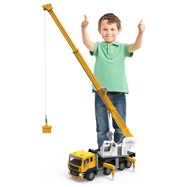 Large toy crane truck deals