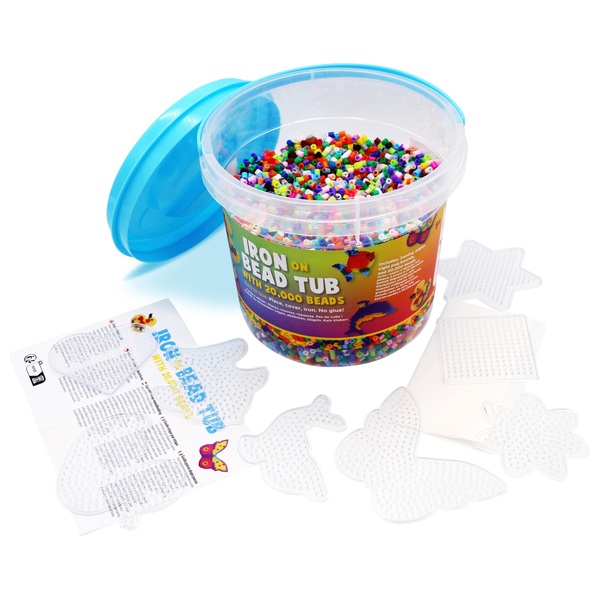 Iron on Bead Tub with 20 000 Beads Smyths Toys UK