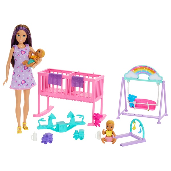 Barbie Skipper Babysitter Doll and Nursery Playset | Smyths Toys UK