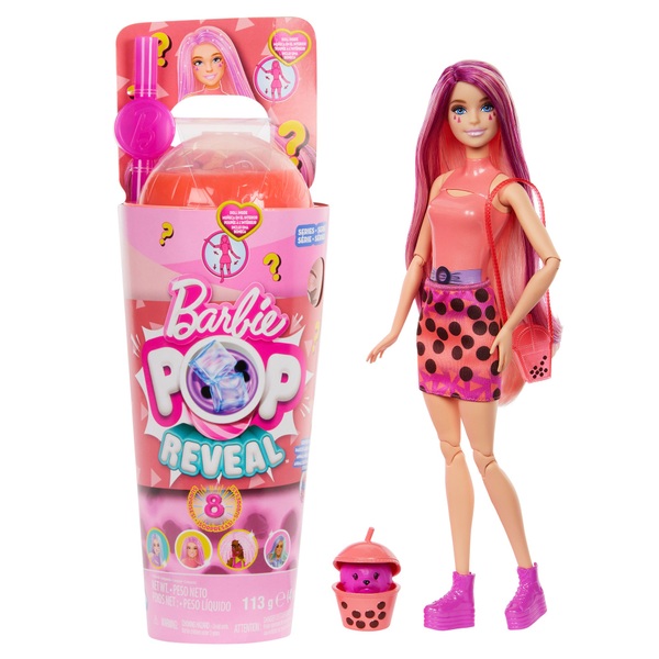 Barbie Pop Reveal Bubble Tea Series Mango Mochi Doll | Smyths Toys UK