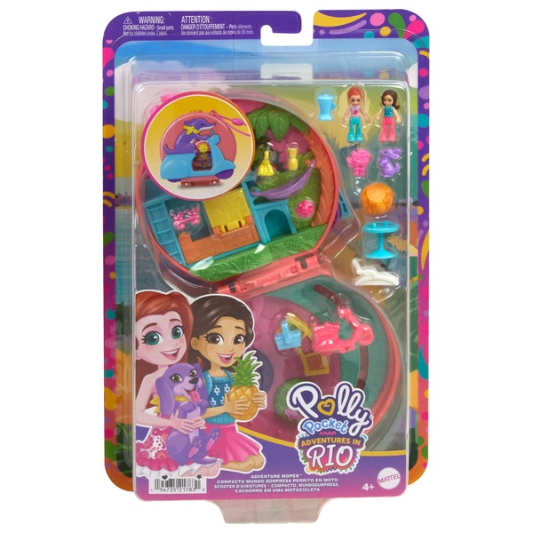 Polly Pocket Adventure Moped Compact Playset | Smyths Toys UK