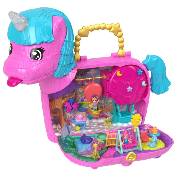 Polly Pocket Unicorn Partyland Compact Playset | Smyths Toys UK