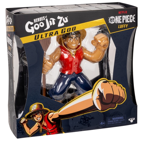 Heroes of Goo Jit Zu One Piece dehnbarer Luffy mit Ultra-Schleimfüllung ...