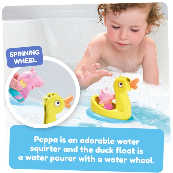 TOMY Toomies Peppa Pig Peppa & Duck Bath Float Toy | Smyths Toys UK