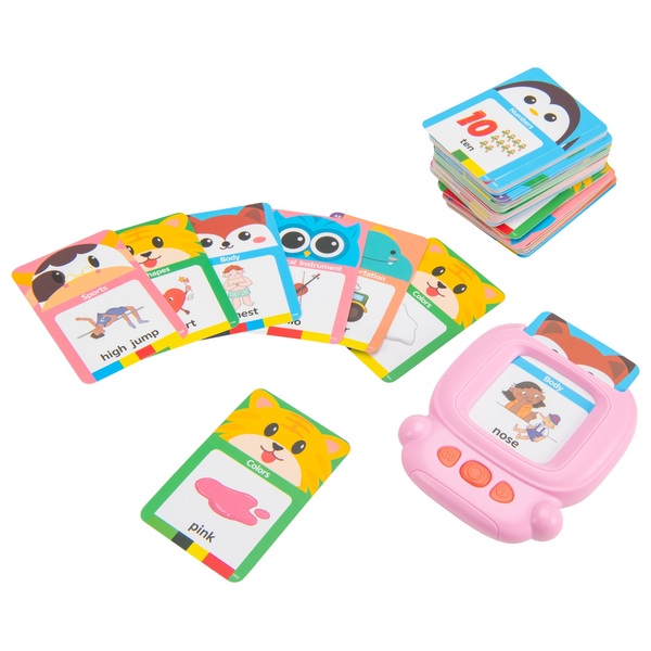 Talking Flash Cards Early Educational Toy in Pink