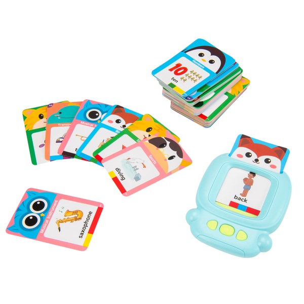 Talking Flash Cards Early Educational Toy in Blue Smyths Toys UK