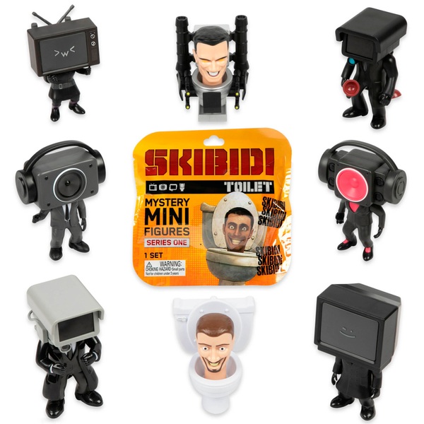 Skibidi Toilet Figure Mini Mystery 6cm Assortment | Smyths Toys Ireland