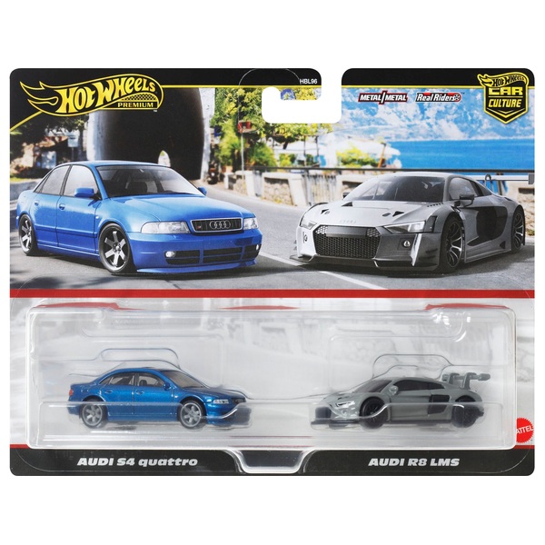 Hot Wheels Premium 1:64 Car Culture Audi S4 Quattro and Audi R8 LMS ...