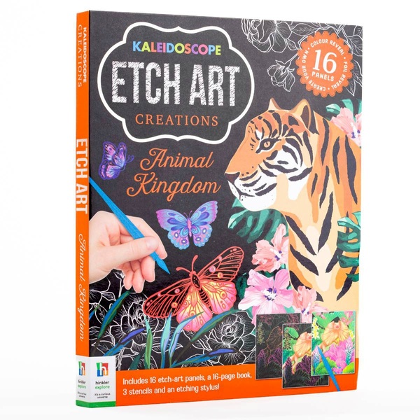 Kaleidoscope Etch Art Creations: Animal Kingdom Scratch Art Book | Smyths Toys UK