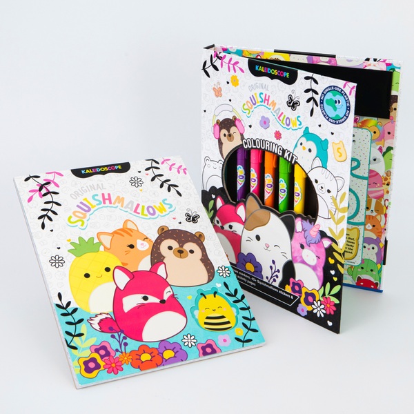 Kaleidoscope Original Squishmallows Colouring Book Kit | Smyths Toys Ireland