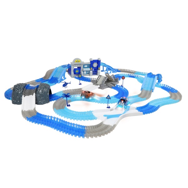 Glow Tracks Glow-in-the-Dark Race Track Ultimate Police Set | Smyths ...