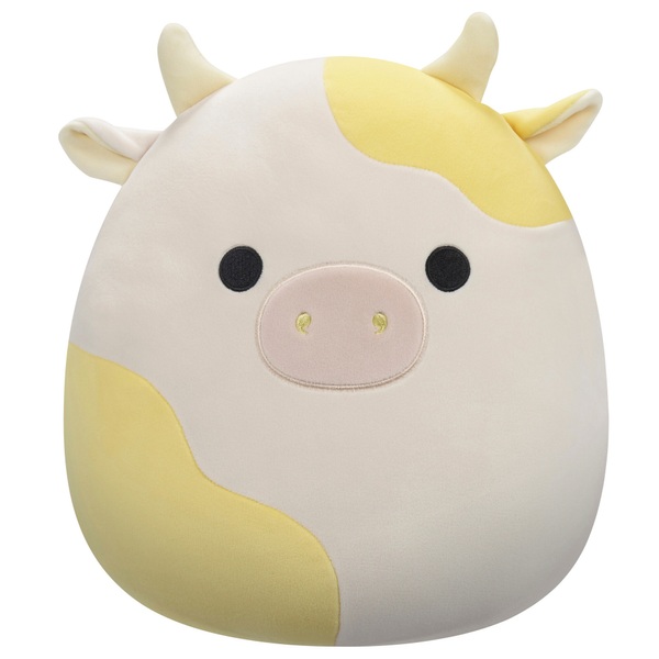 Original Squishmallows 30cm Bodie the Yellow and White Cow Soft Toy ...