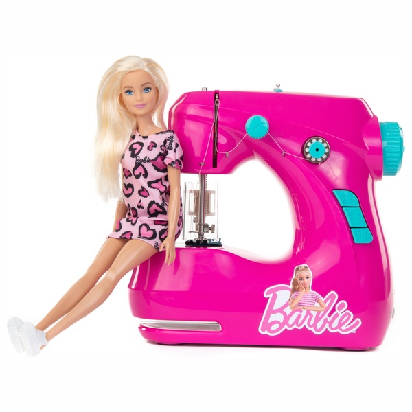 Barbie Sewing Machine and Doll Set Smyths Toys UK