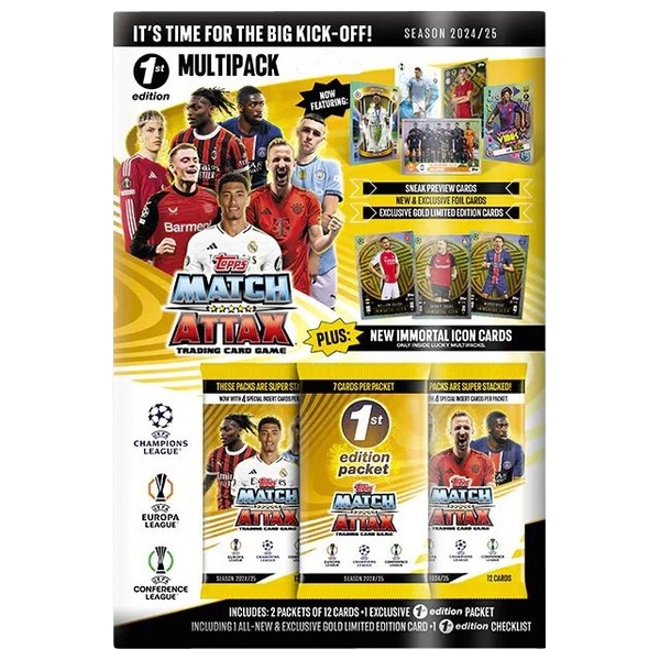 Topps Match Attax Trading Card Game 2024 25 Season UEFA Champions League 1st Edition Multipack Smyths Toys UK