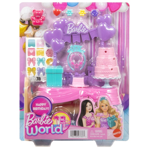 Barbie World Birthday Party Playset Smyths Toys Ireland