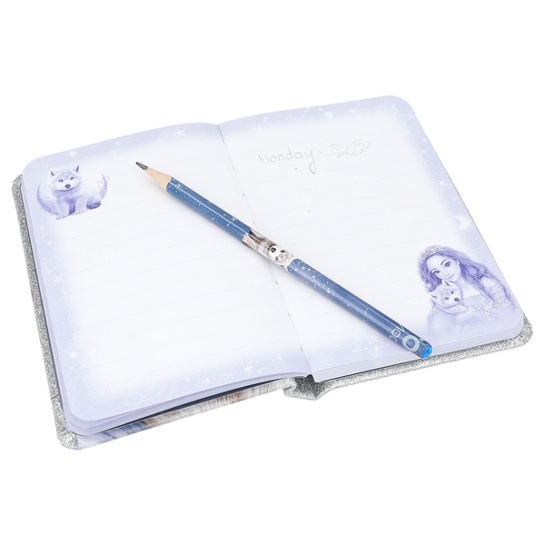 Borsa Tracolla TOPModel Wolf Depesche - Blu Con Stelle E Glitter Per Ragazze