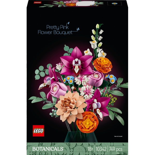 LEGO Botanical Collection 10342 Pretty Pink Flower Bouquet Set for ...