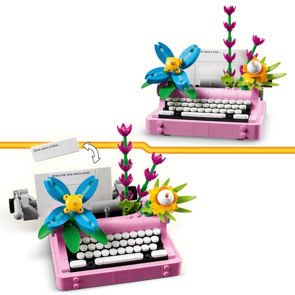 LEGO Creator 31169 3-in-1 Typewriter with Flowers Set | Smyths Toys UK