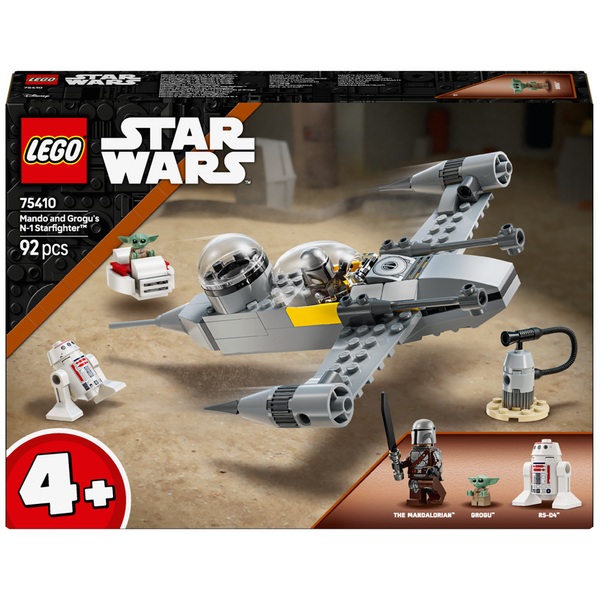 LEGO Star Wars 75410 Mando and Grogu's N-1 Starfighter Set | Smyths Toys UK