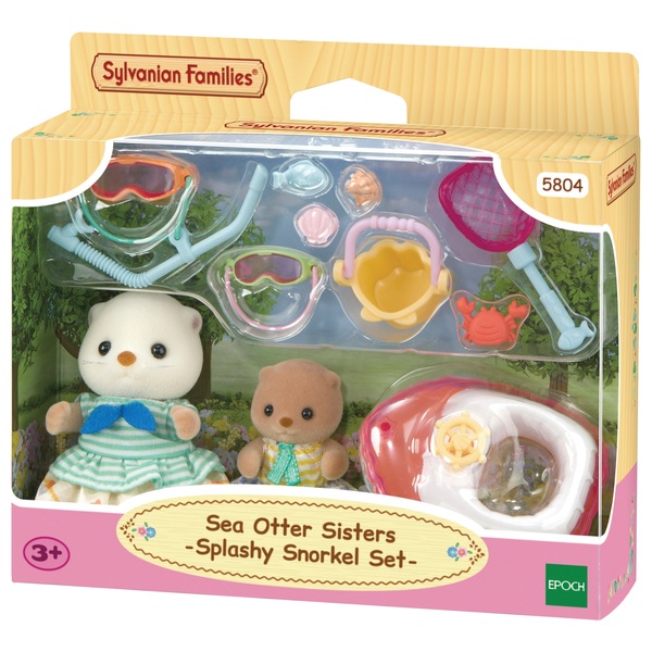 Sylvanian Families Sea Otter Sisters Splashy Snorkel Set | Smyths Toys UK