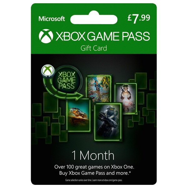 one month xbox game pass