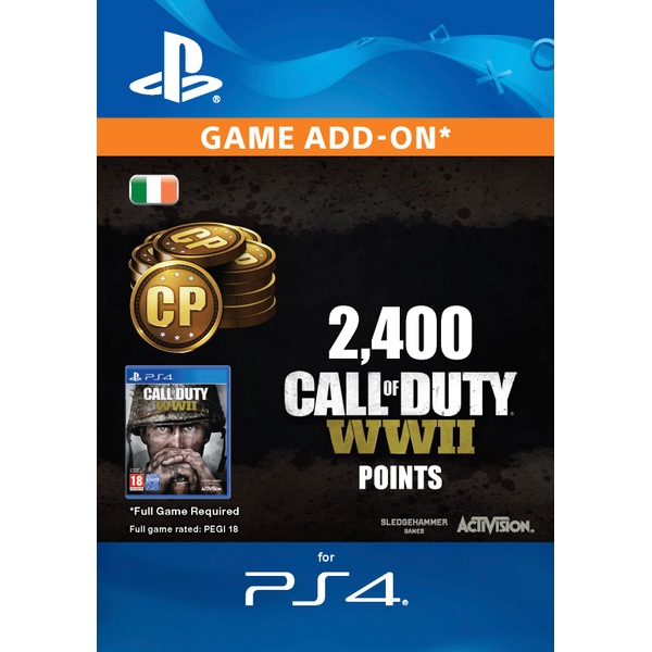 2400 Call Of Duty Wwii Points Ps4 Digital Download Smyths Toys Ireland