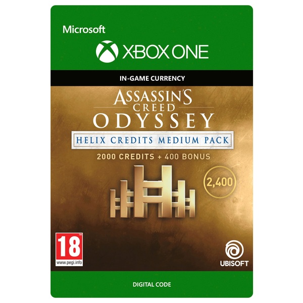 Assassin S Creed Odyssey Helix Credits Medium Pack Xbox One Digital Download Smyths Toys Ireland - roblox card 15 credits 10 gaming gift cards smyths toys uk