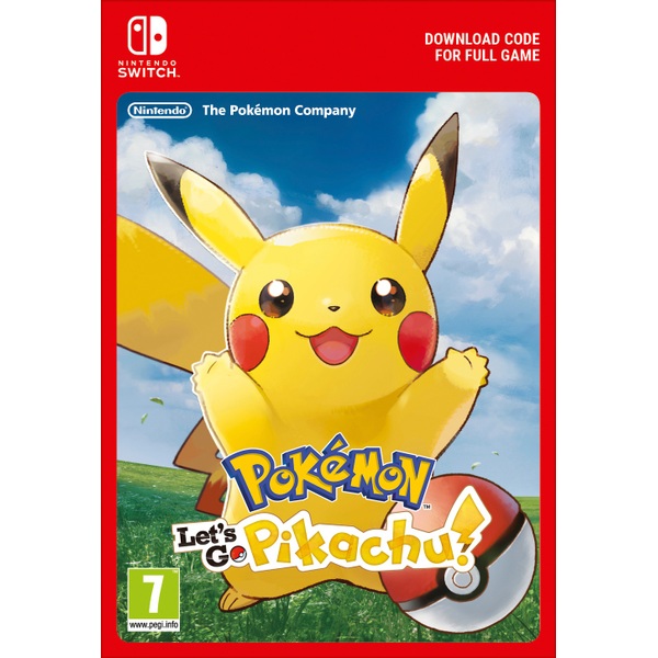 Pokémon Lets Go Pikachu Nintendo Switch Digital Download Smyths Toys Ireland